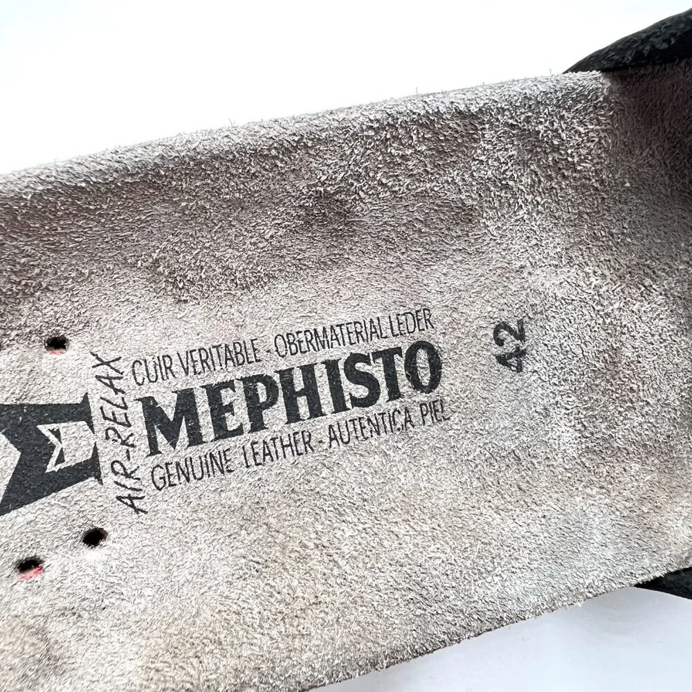 NEW Mephisto Womens 42 EU 12 US Leather Multicolor Comfort Sandals Slides‎ Shoes
